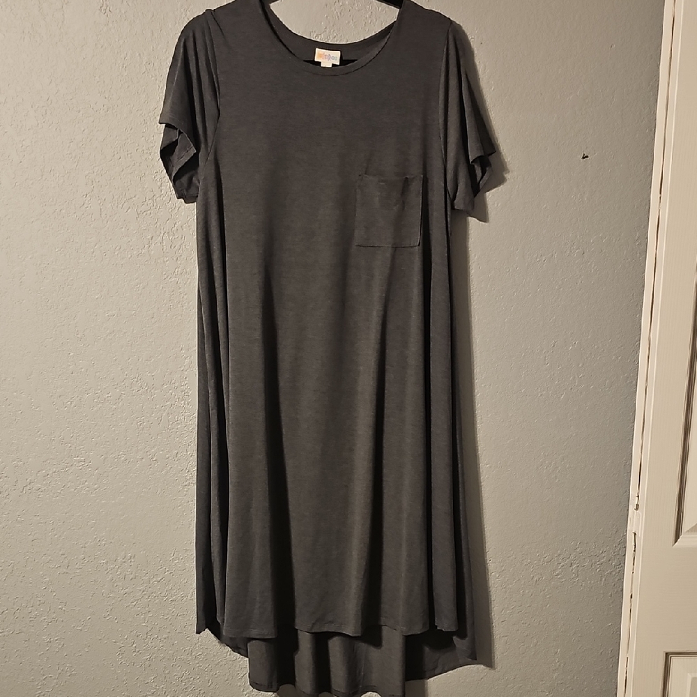 Charcoal Carly Dress with Pocket
